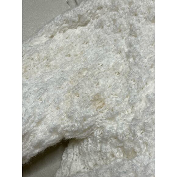 Sears Vintage White Sweater Hoodie Baby Jacket Deadstock size 12M - Picture 9 of 11